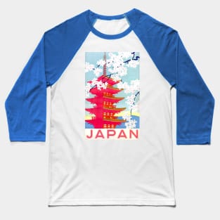 Vintage Travel Poster - Japan Baseball T-Shirt